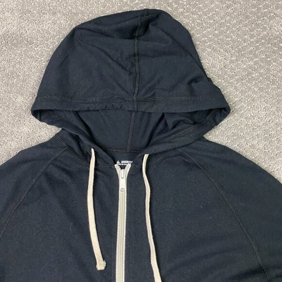 American Giant Lightweight Hoodie Women's Medium Black - Picture 2 of 11